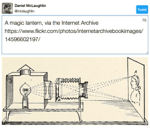 A user shares an image using Magic Lantern